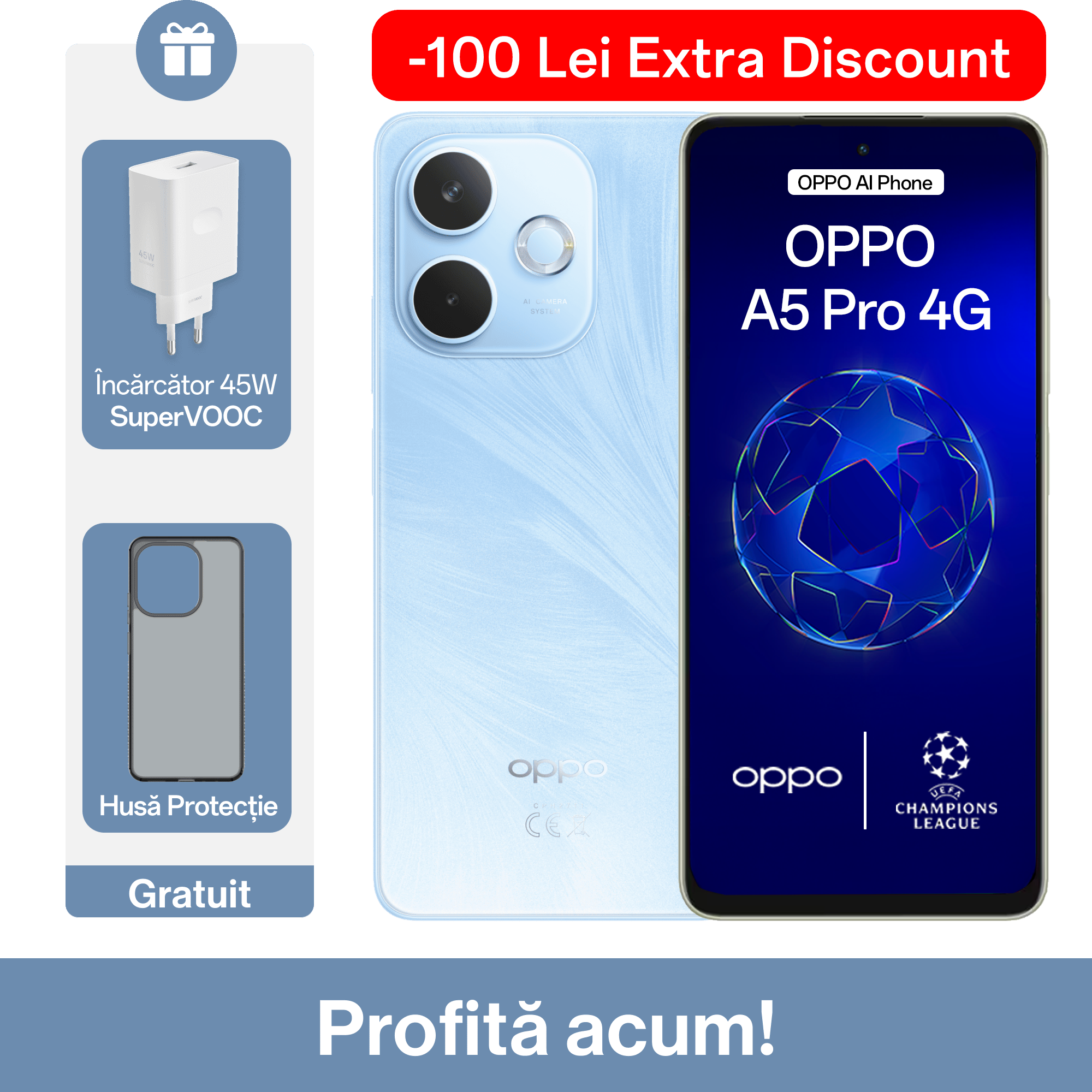 Telefon mobil OPPO A5 Pro 4G (8GB+256GB)