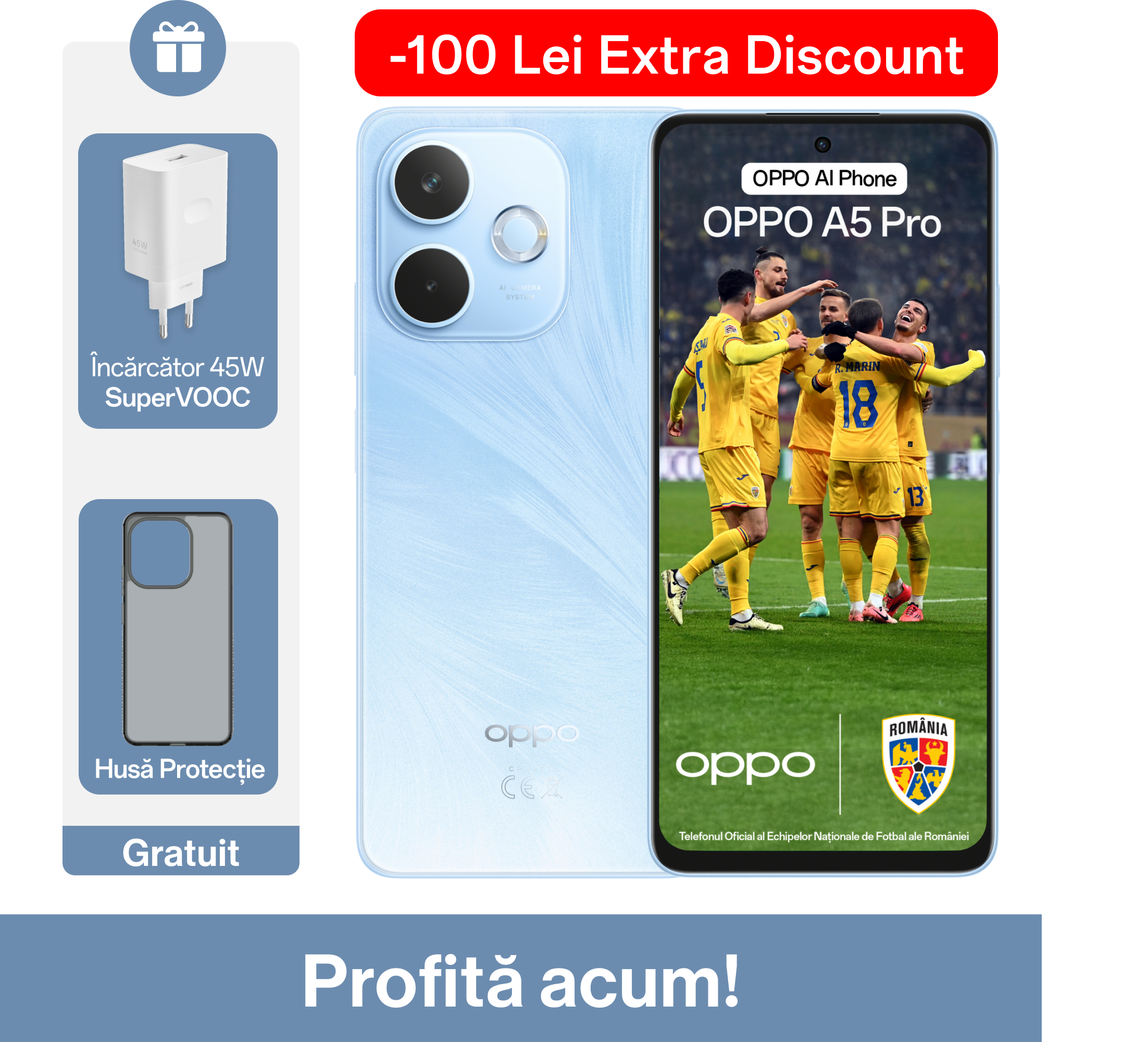 Telefon mobil OPPO A5 Pro 4G (8GB+256GB)