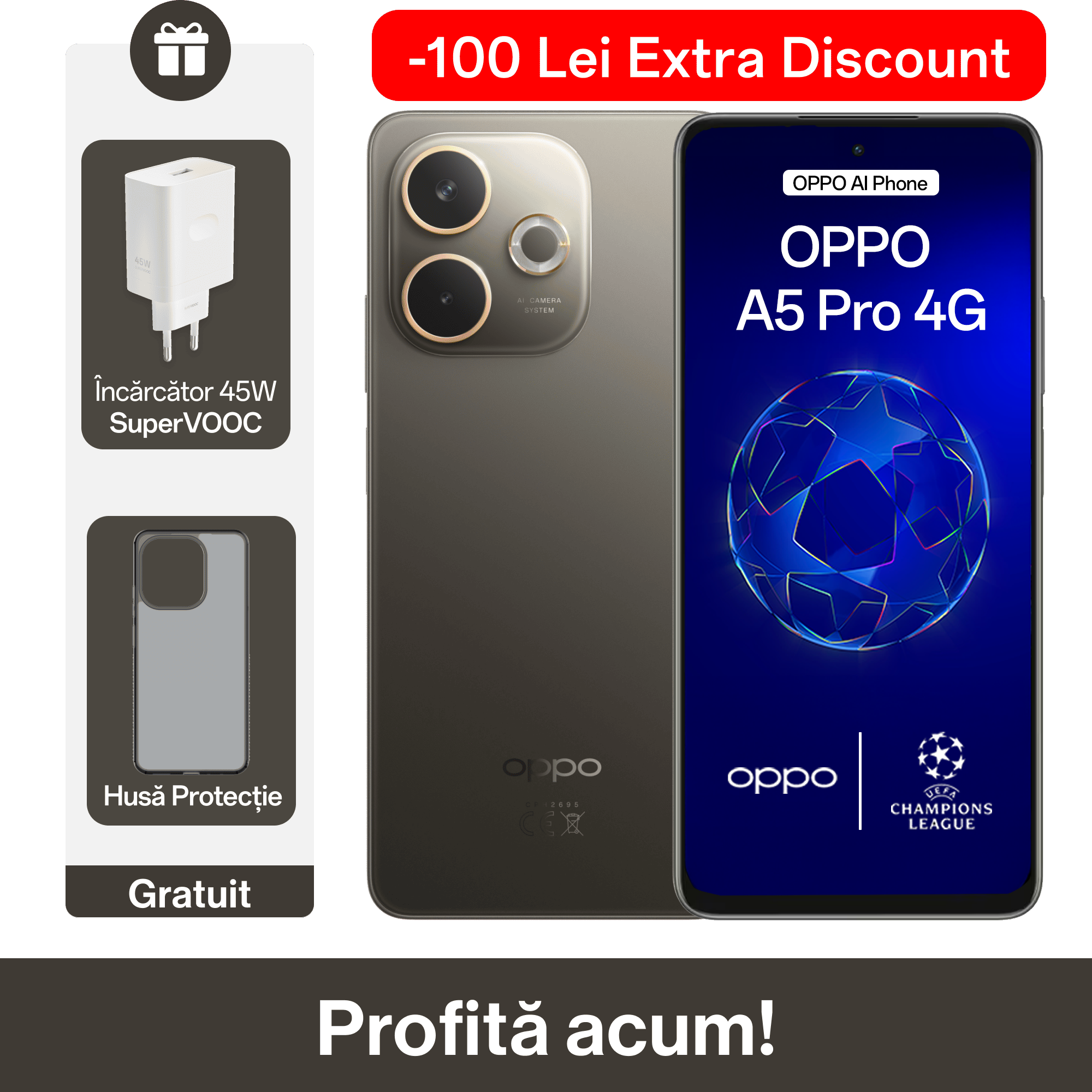 Telefon mobil OPPO A5 Pro 4G (8GB+256GB)