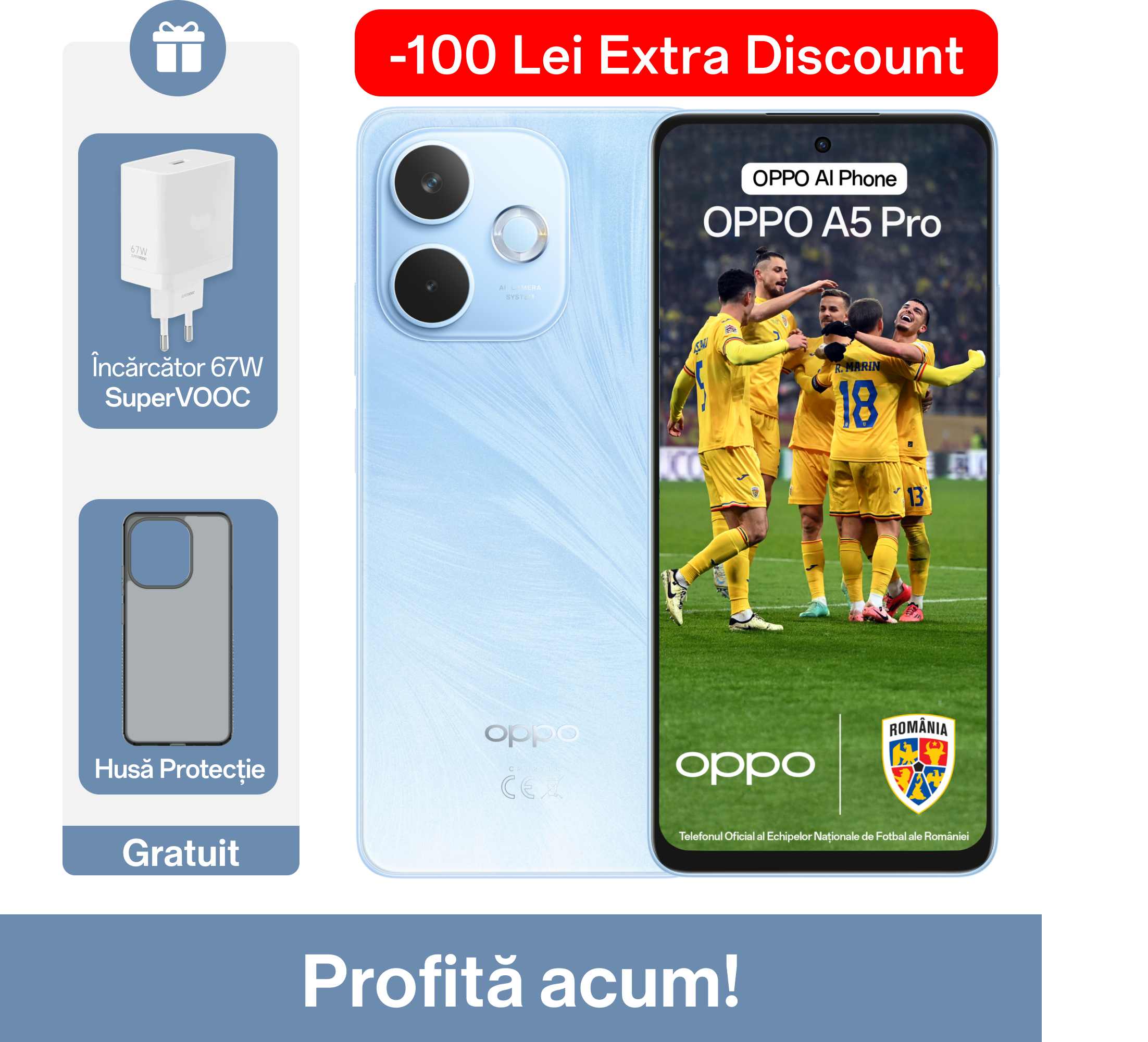 Telefon mobil OPPO A5 Pro 4G (8GB+256GB)