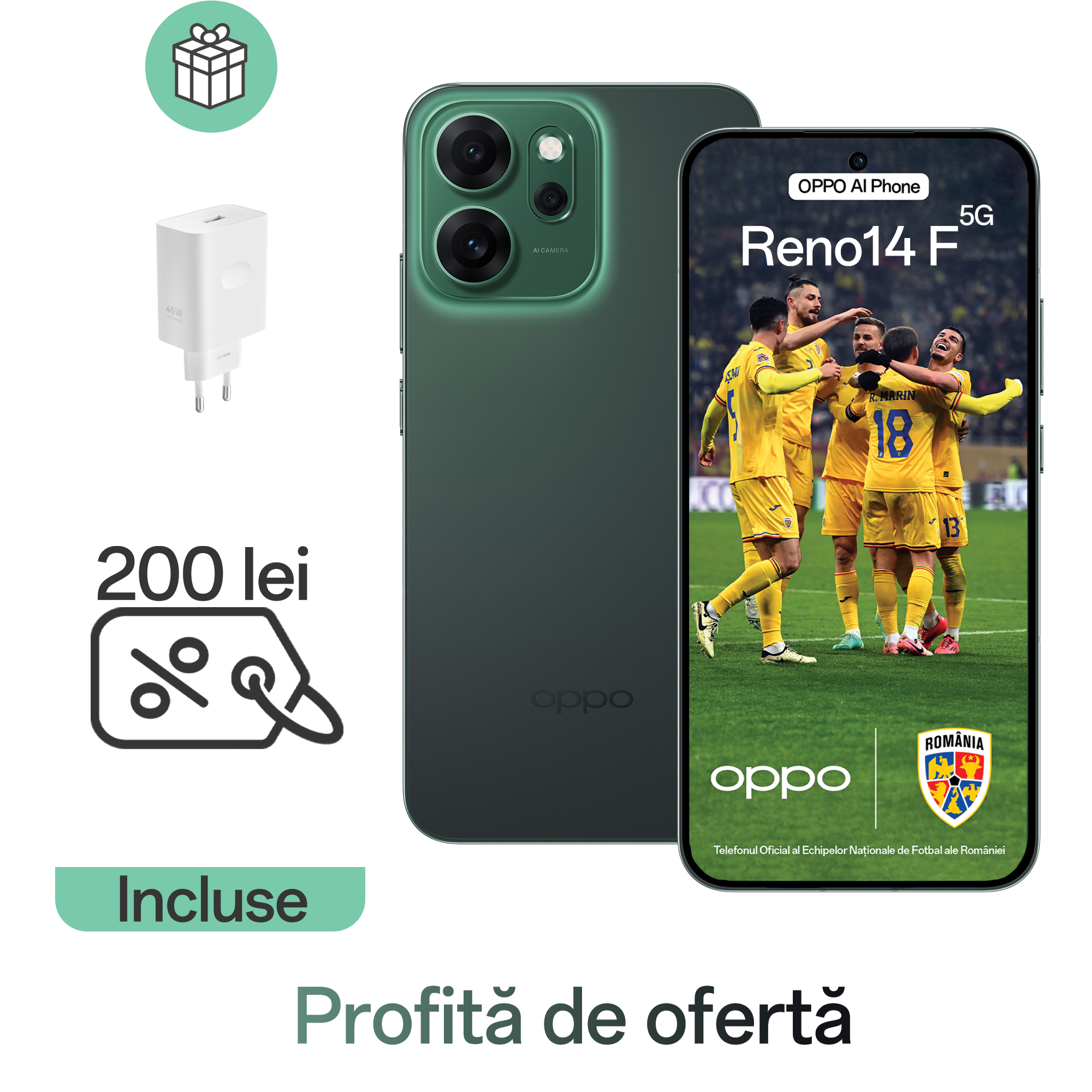 Telefon mobil OPPO Reno14 F 5G (8GB+256GB)