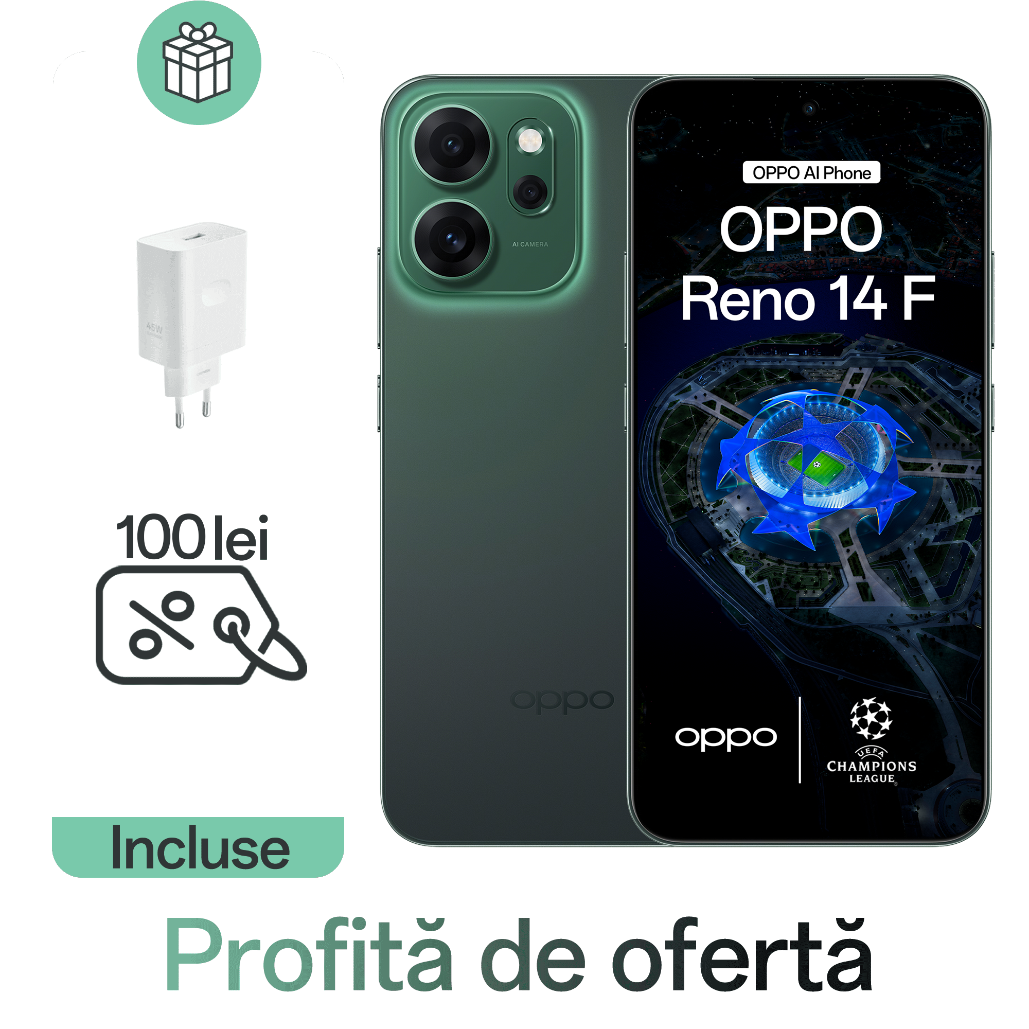 Telefon mobil OPPO Reno14 F 5G (8GB+256GB)