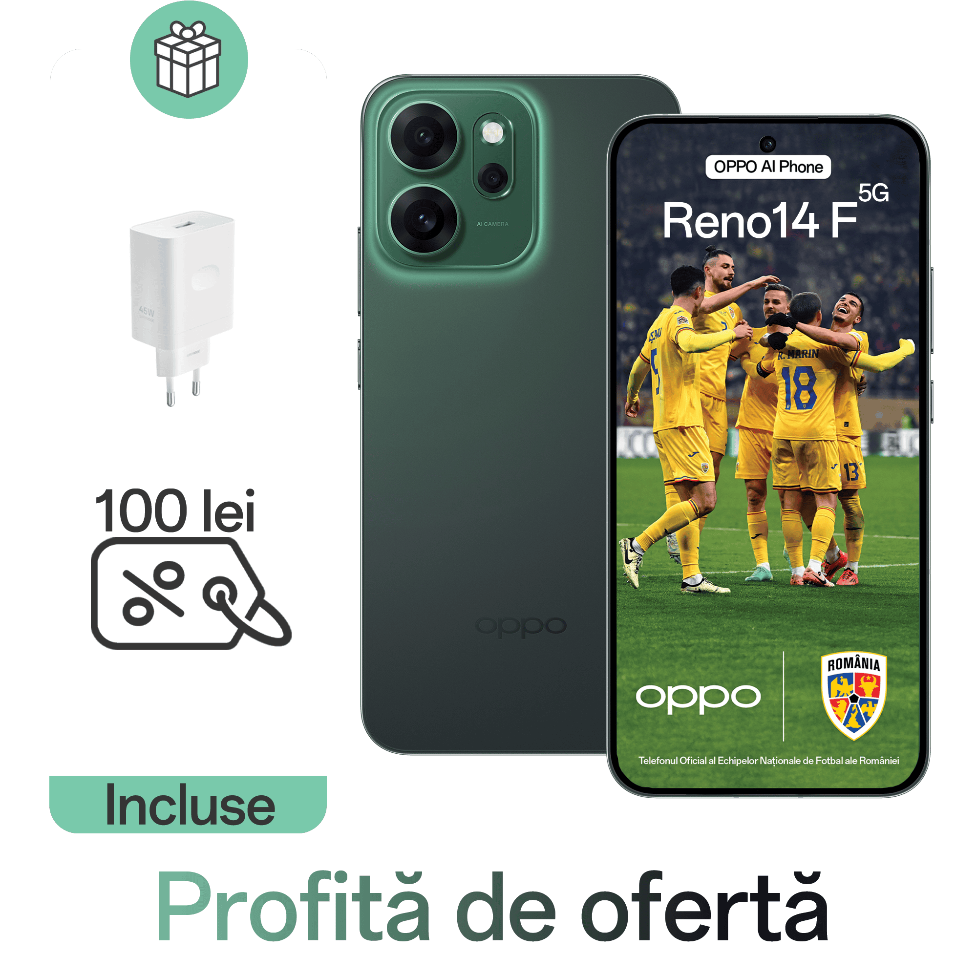 Telefon mobil OPPO Reno14 F 5G (8GB+256GB)