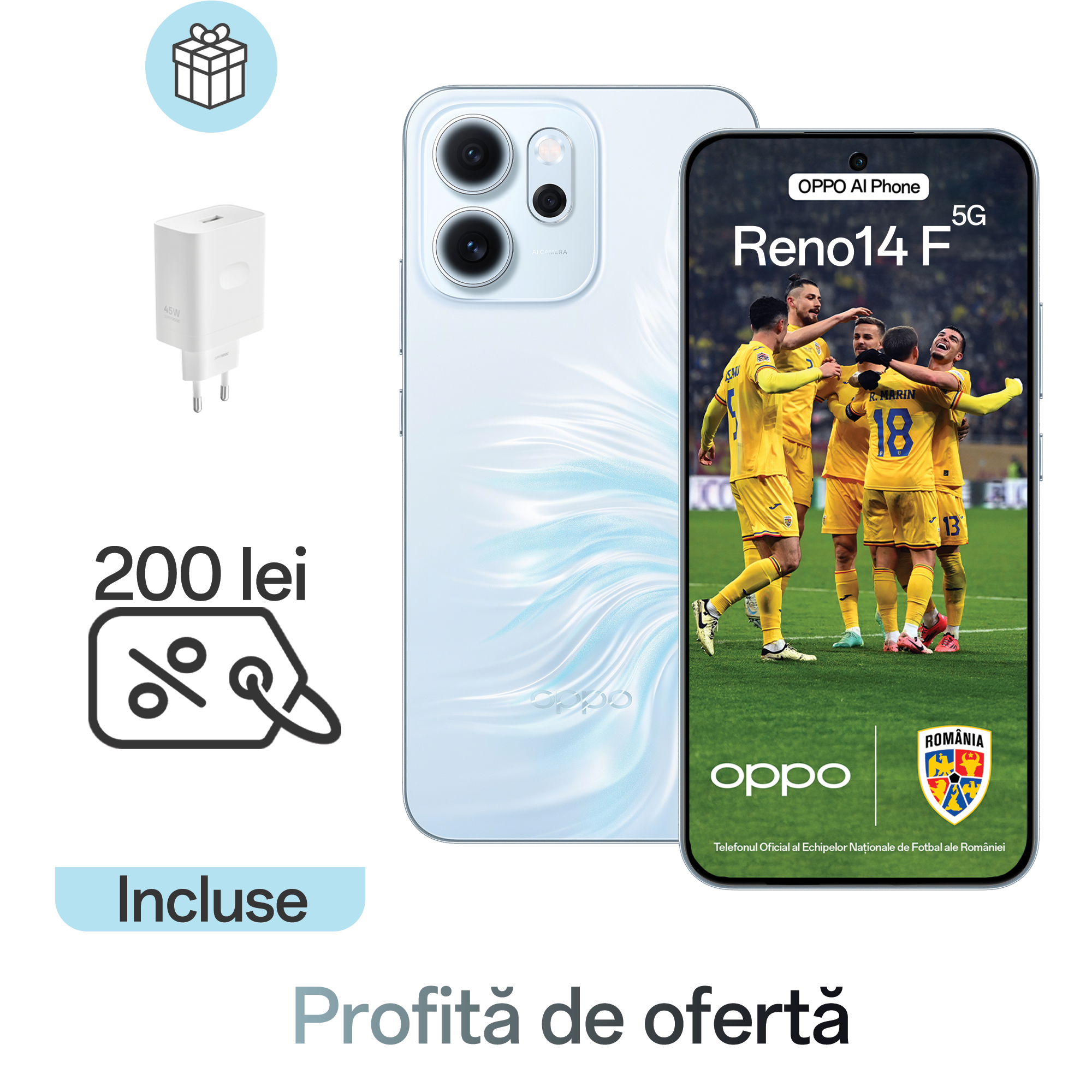 Telefon mobil OPPO Reno14 F 5G (8GB+256GB)