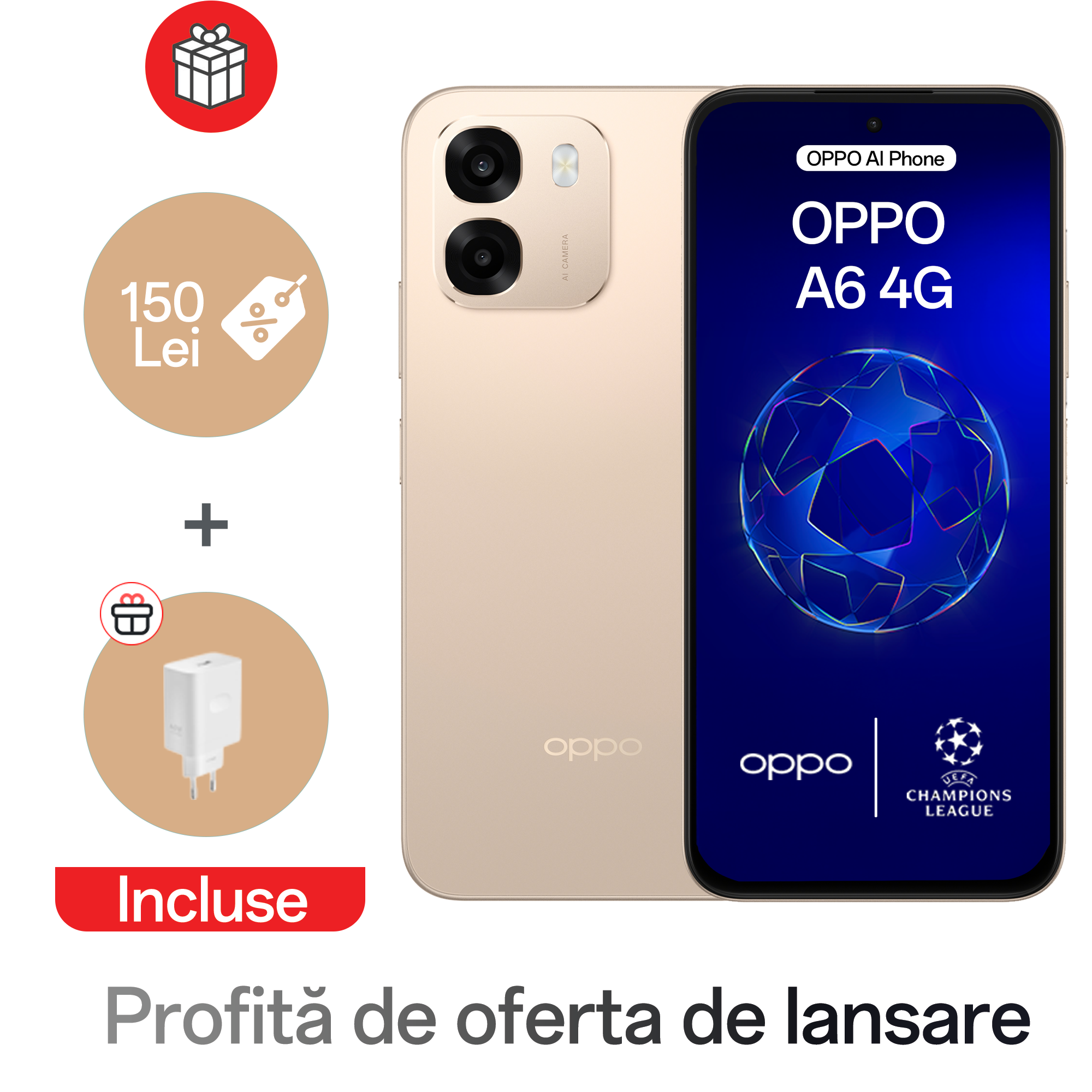 Telefon mobil OPPO A6 4G (6GB+256GB)