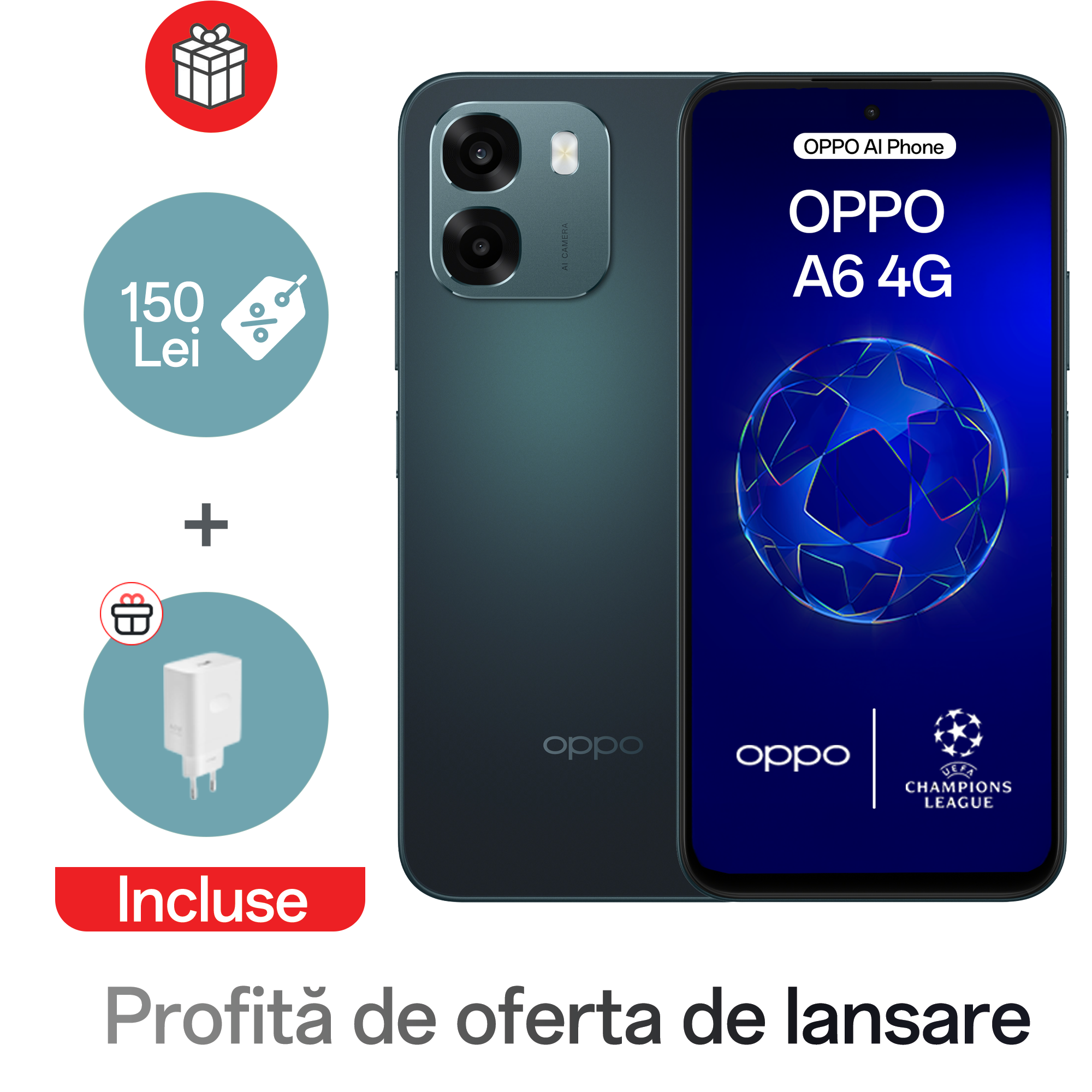 Telefon mobil OPPO A6 4G (6GB+256GB)