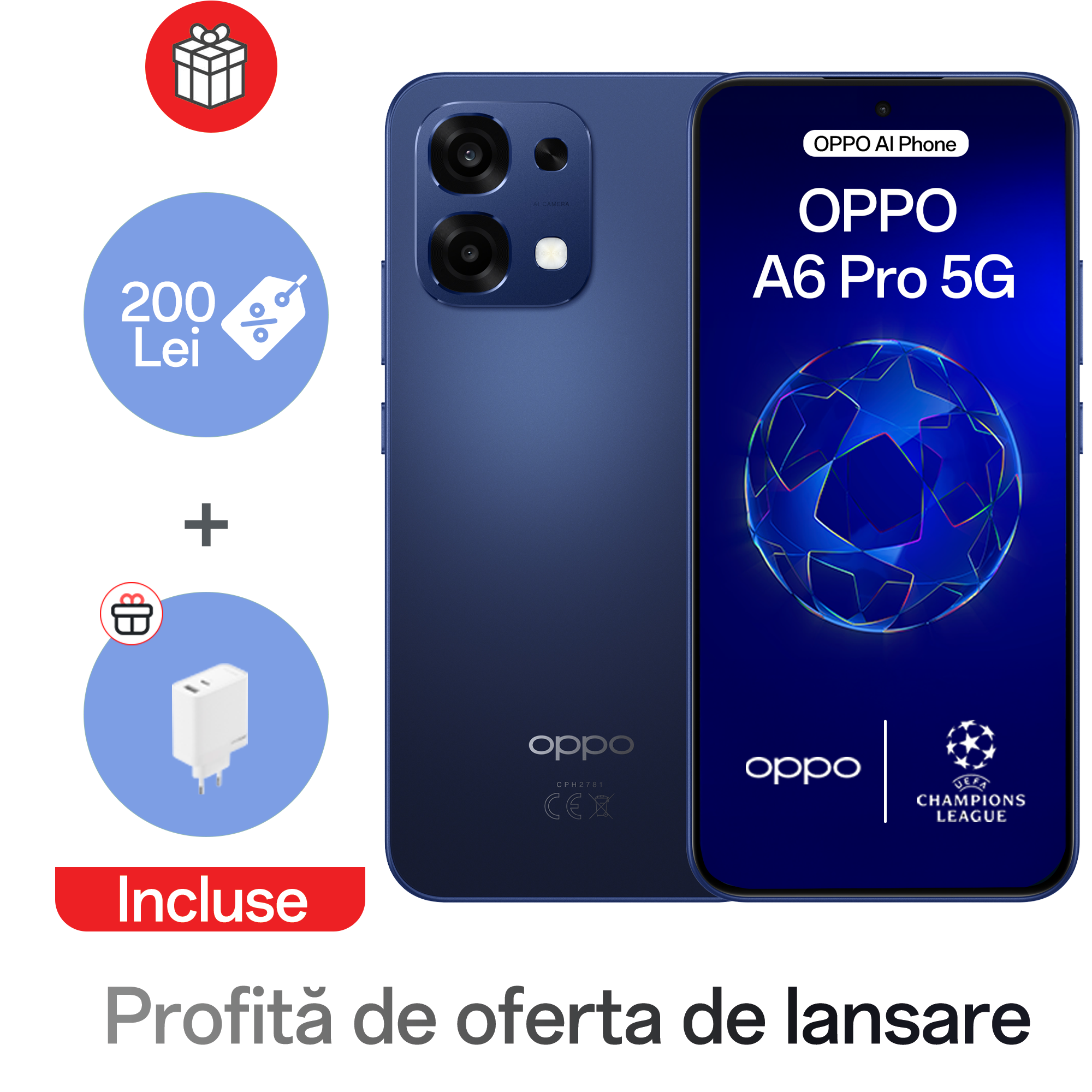 Telefon mobil OPPO A6 Pro 5G (8GB+256GB)