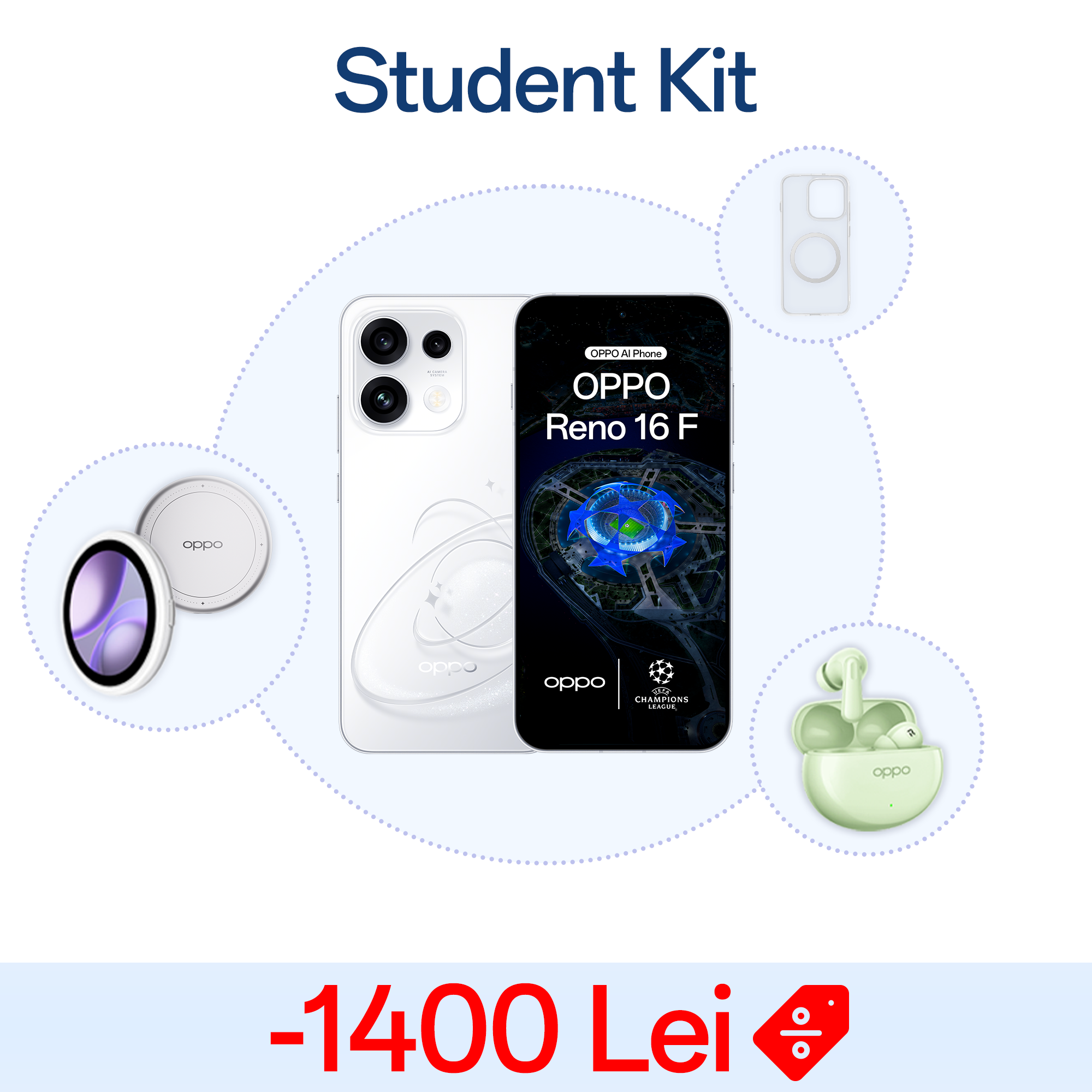 Student Pack OPPO Reno16 F 5G (8GB+256GB)