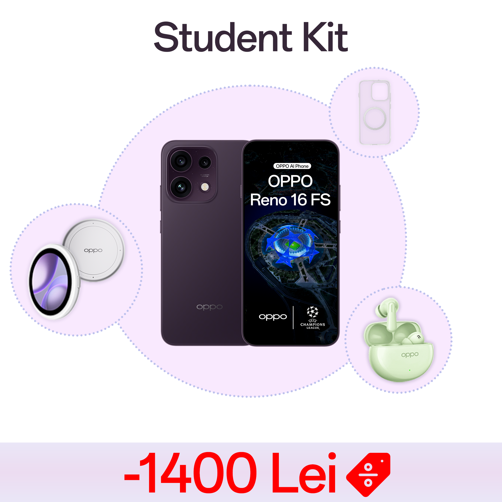 Student Pack OPPO Reno16 FS 5G (8GB+512GB)