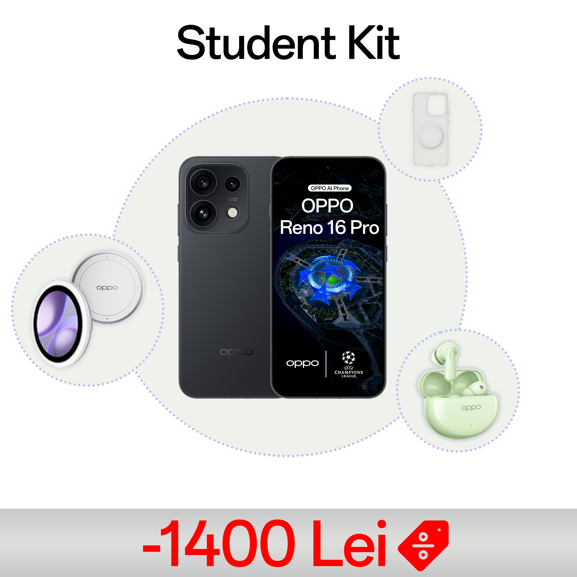 Student Pack OPPO Reno16 Pro 5G (12GB+512GB)