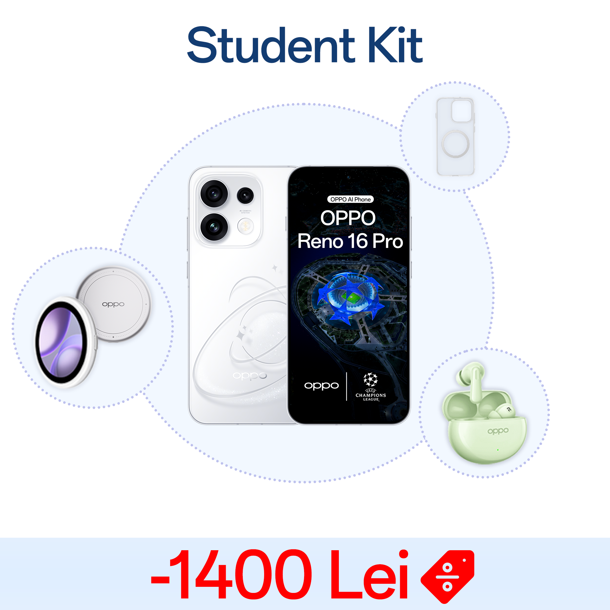 Student Pack OPPO Reno16 Pro 5G (12GB+512GB)