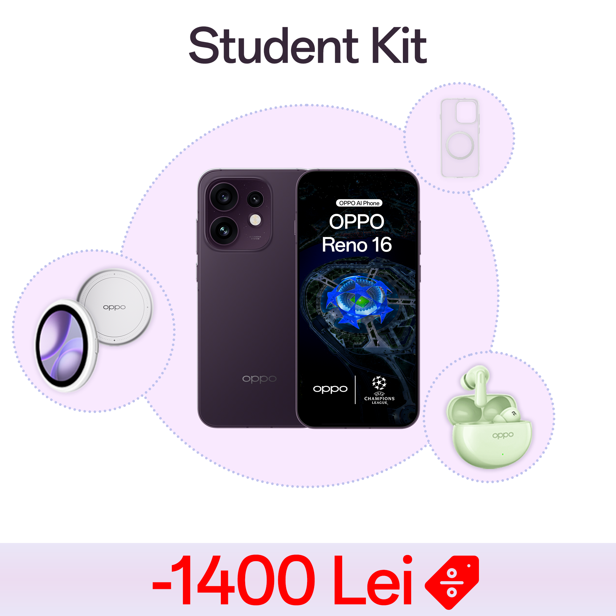 Student Pack OPPO Reno16 5G (8GB+512GB)