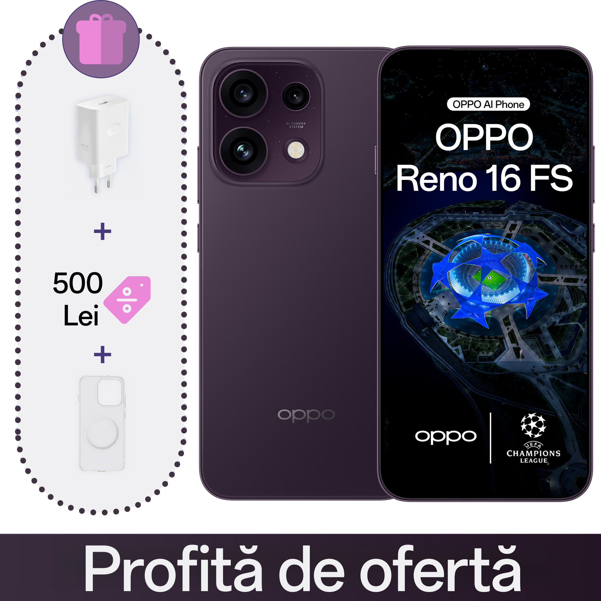 Telefon mobil OPPO Reno16 FS 5G (8GB+512GB)