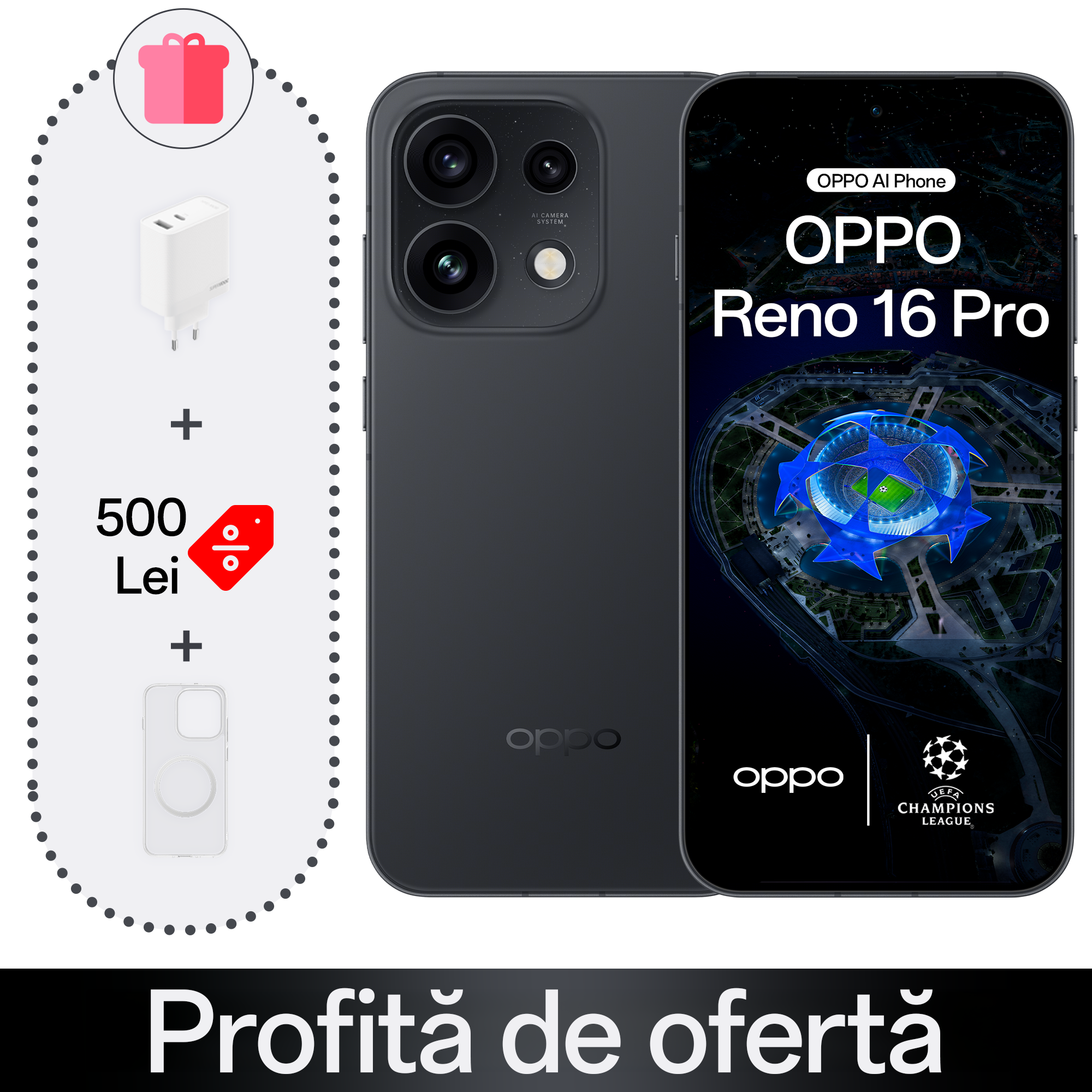 Telefon mobil OPPO Reno16 Pro 5G (12GB+512GB)