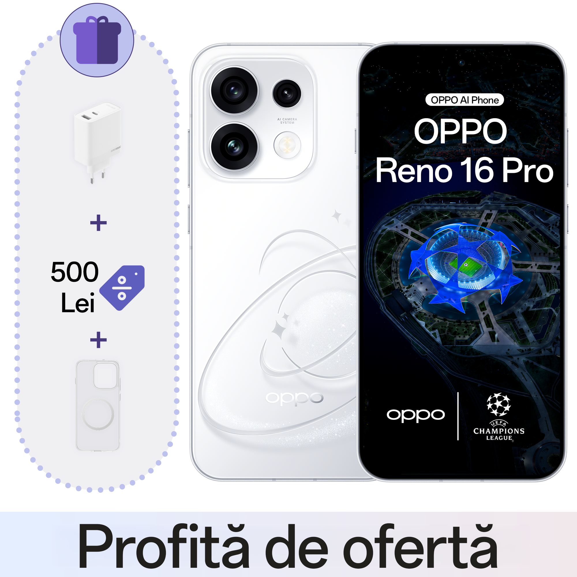 Telefon mobil OPPO Reno16 Pro 5G (12GB+512GB)